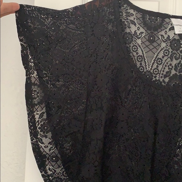 Express black lace top - Picture 3 of 5